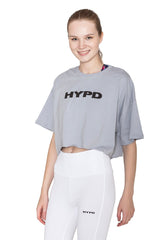 Light Grey Aura Crop Top - HYPD Sports