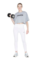 Light Grey Aura Crop Top - HYPD Sports