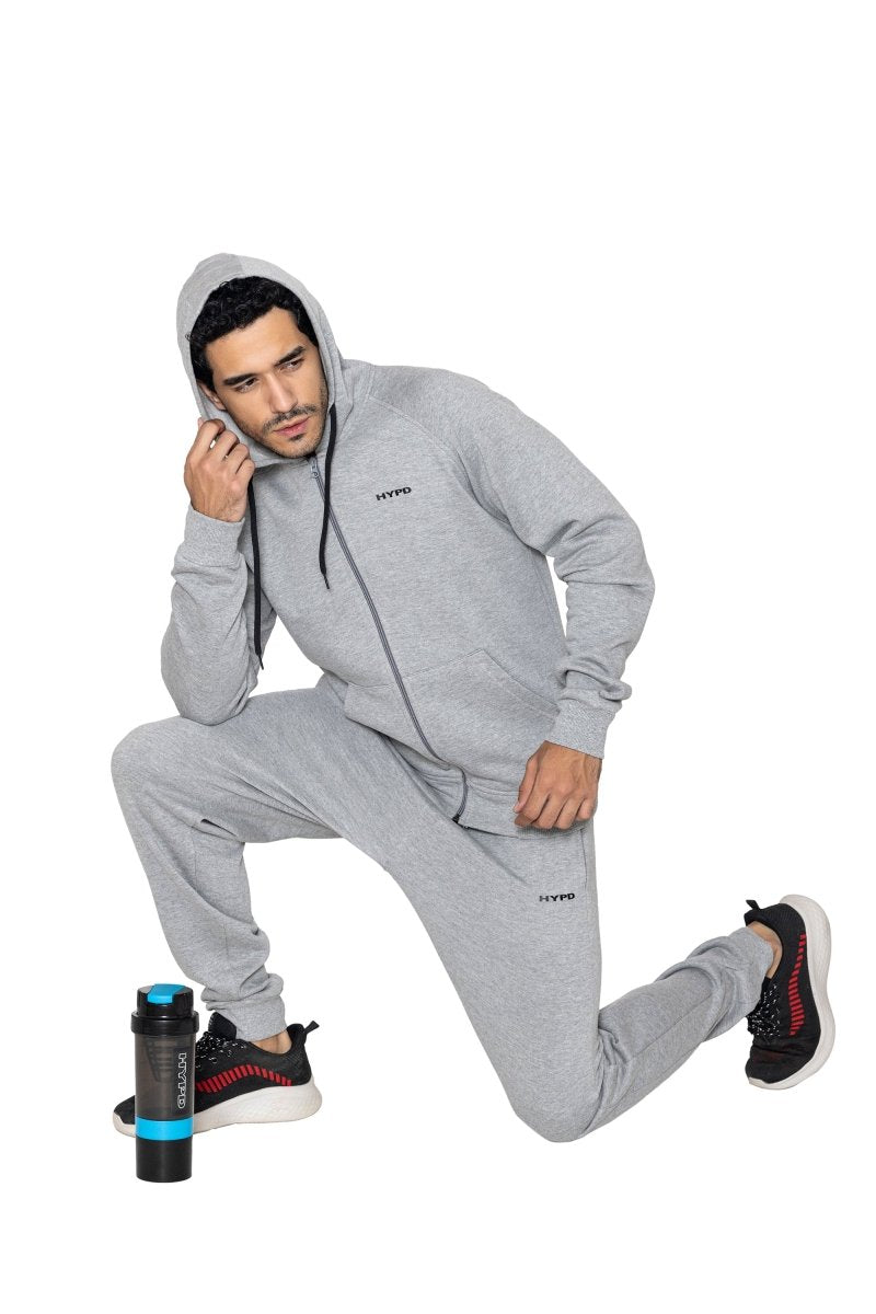 Light Grey Encore Zip Hoodie - HYPD Sports