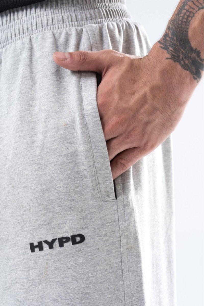 Light Grey Melange Essential Straight Fit Track Pants