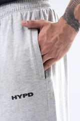 Light Grey Melange Essential Straight Fit Track Pants