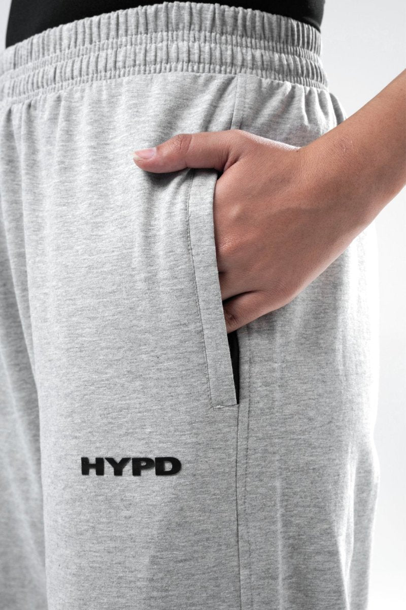 Light Grey Melange Essential Straight Fit TrackPants