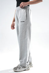 Light Grey Melange Essential Straight Fit TrackPants
