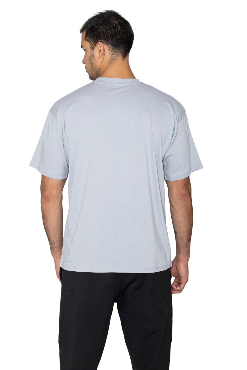 Light Grey Solid Oversized T-Shirt - HYPD Sports
