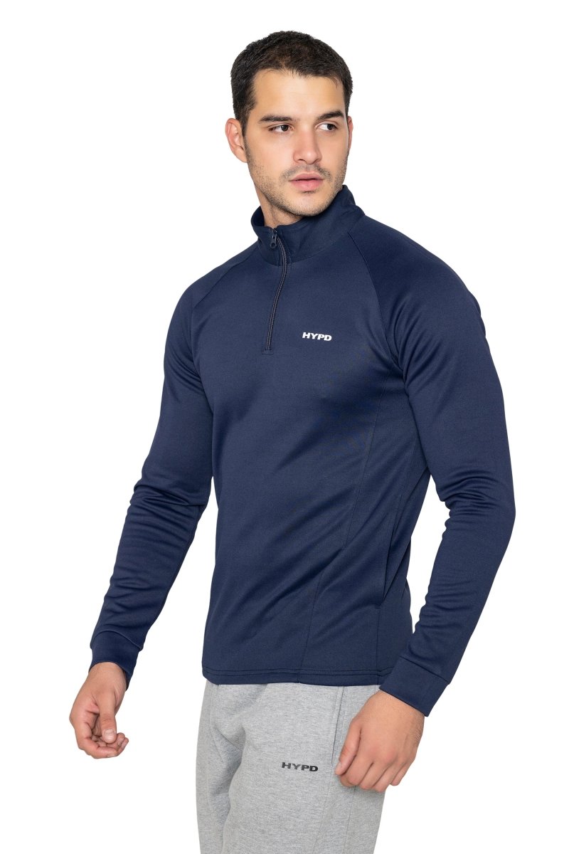 Navy Core 1/4 Zip Upper - HYPD Sports