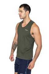 Olive Apex Tank Top - HYPD Sports
