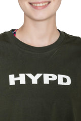 Olive Aura Crop Top - HYPD Sports