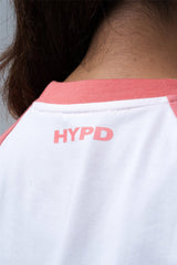 Peach/White Raglan Oversized T-Shirt Women