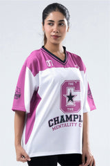 Pink Champion Mentality Oversized Training Jersey For Her