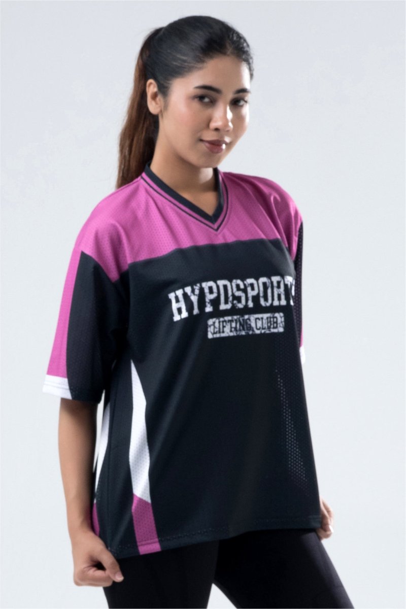 Pink MENS Lifting Club Oversized Training Jersey For Her