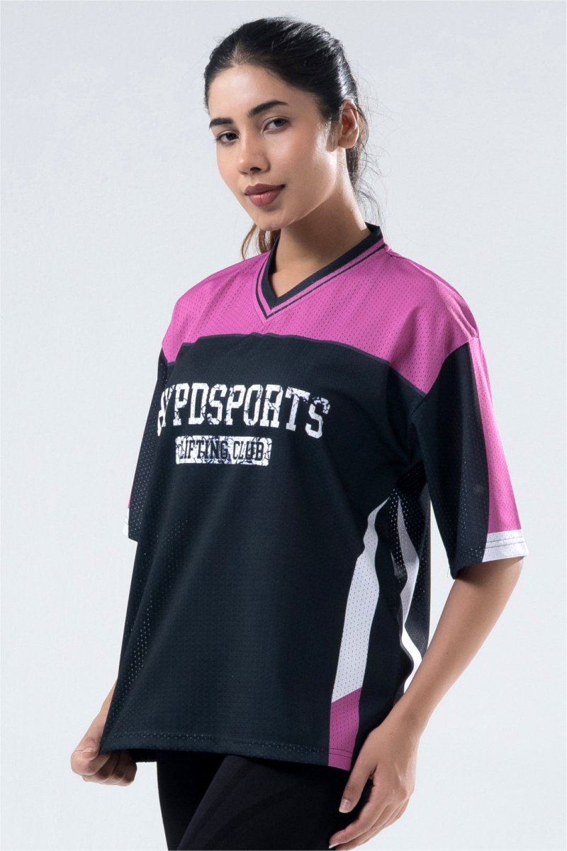 Pink MENS Lifting Club Oversized Training Jersey For Her