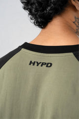 Pista/Black Raglan Oversized T-Shirt