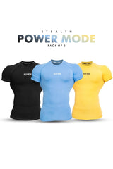 Power Mode Stealth Compression T-Shirt (Pack Of 3)