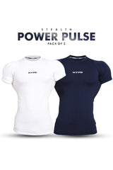Power Pulse Stealth Compression T-Shirt (Pack Of 2)