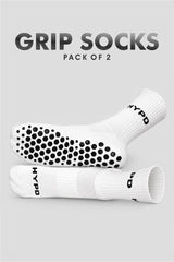 Premium Silicon Grip Socks Pack of 2 Hexagon Print