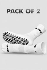 Premium Silicon Grip Socks Pack of 2 Triangle Print