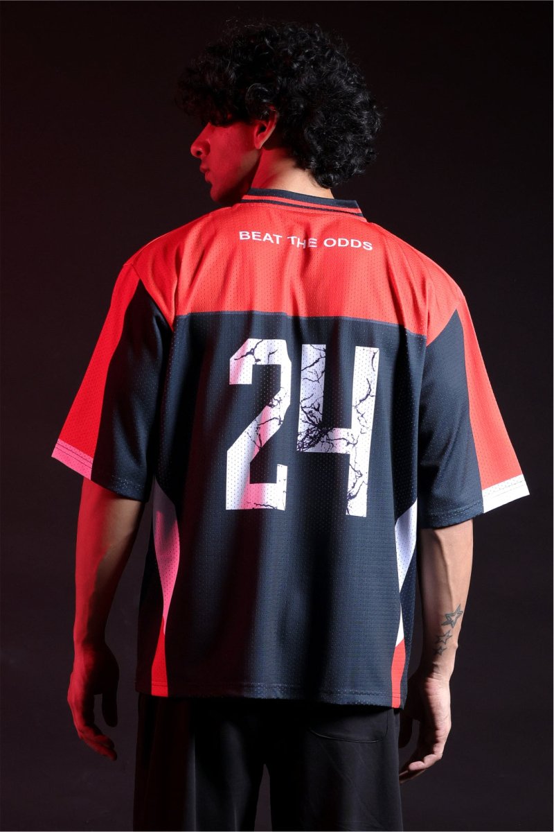Red Lifting Club Oversized Training Jersey