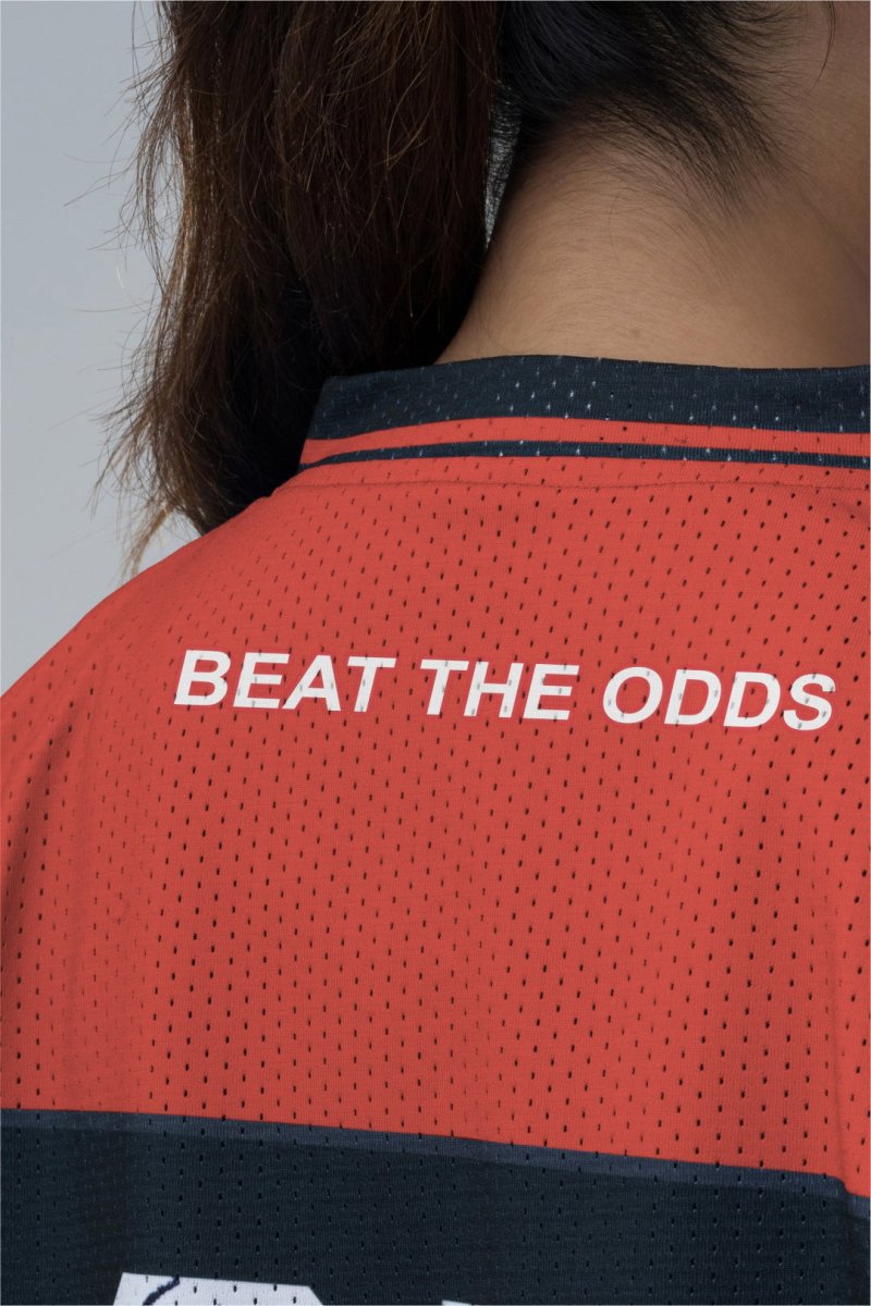 Red Lifting Club Oversized Training Jersey For Her