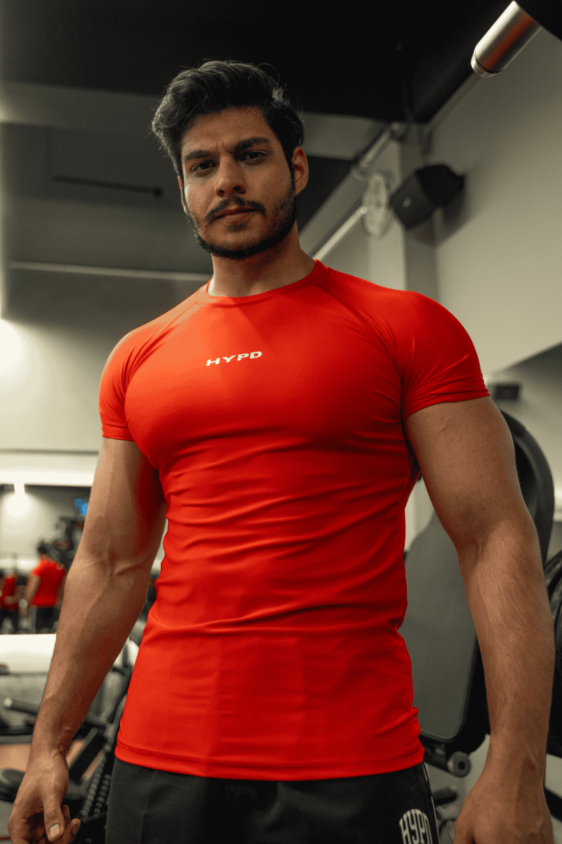 Red Ultra Compression T-Shirt HYPD Sports