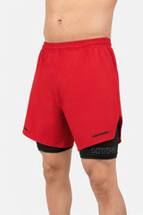 Red Velocity 2 in 1 Shorts