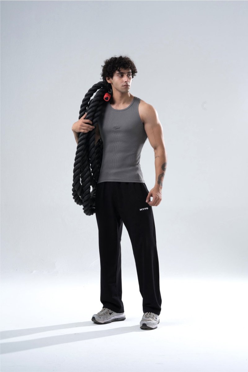 Steel Grey Signature Ribbed Vest