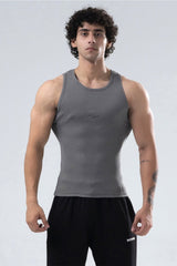Steel Grey Signature Ribbed Vest