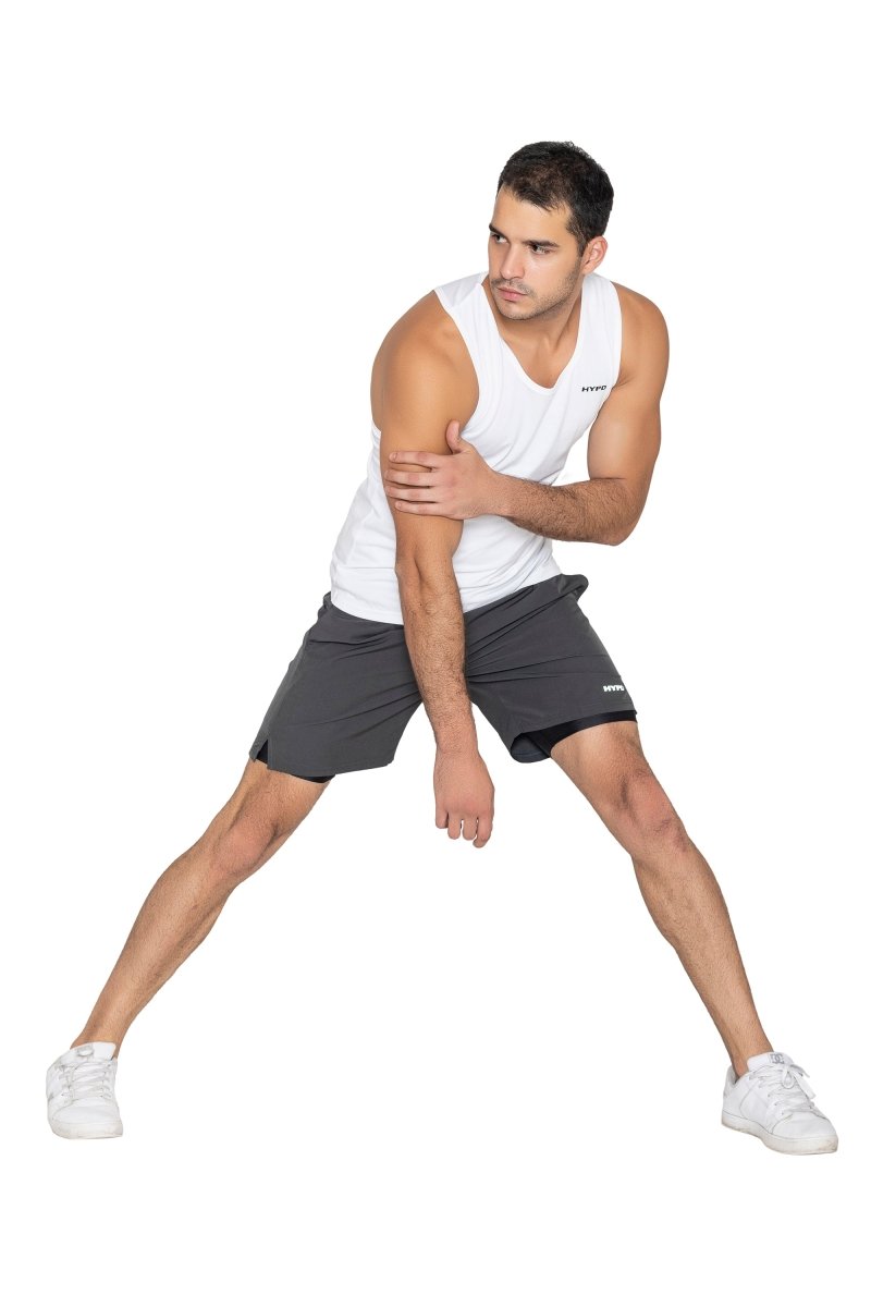 White Apex Tank Top - HYPD Sports