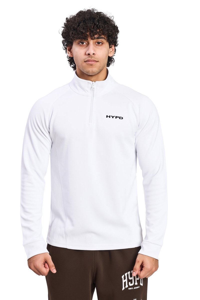 White Core 1/4 Zip Upper - HYPD Sports