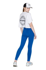White Infinity Crop Top - HYPD Sports
