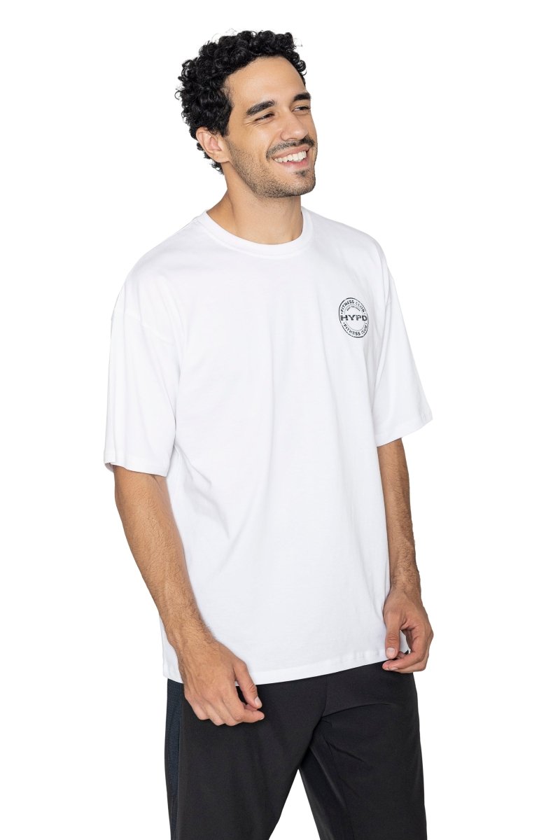 White Infinity Oversized T-Shirt - HYPD Sports