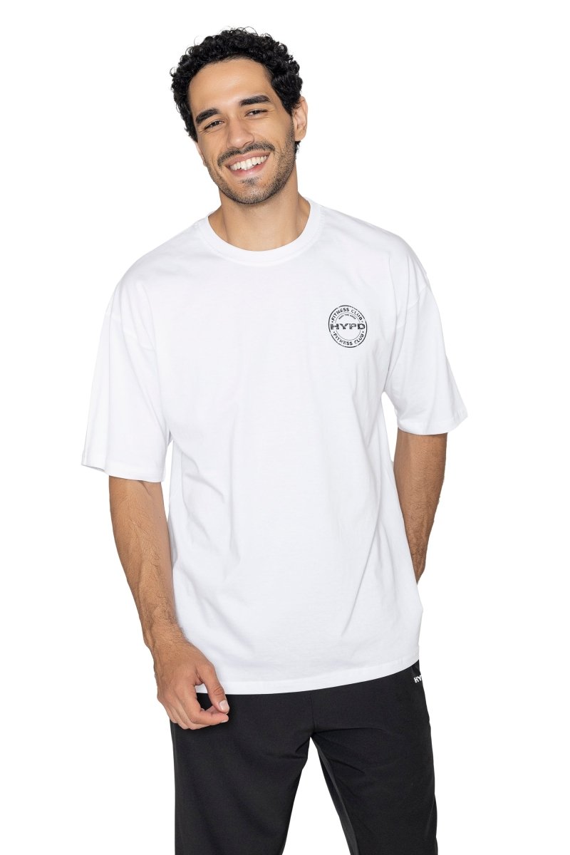White Infinity Oversized T-Shirt - HYPD Sports