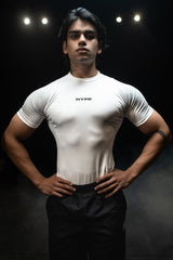 White Mesh Compression T-Shirt