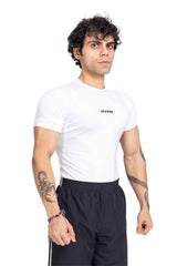 White Mesh Compression T-Shirt
