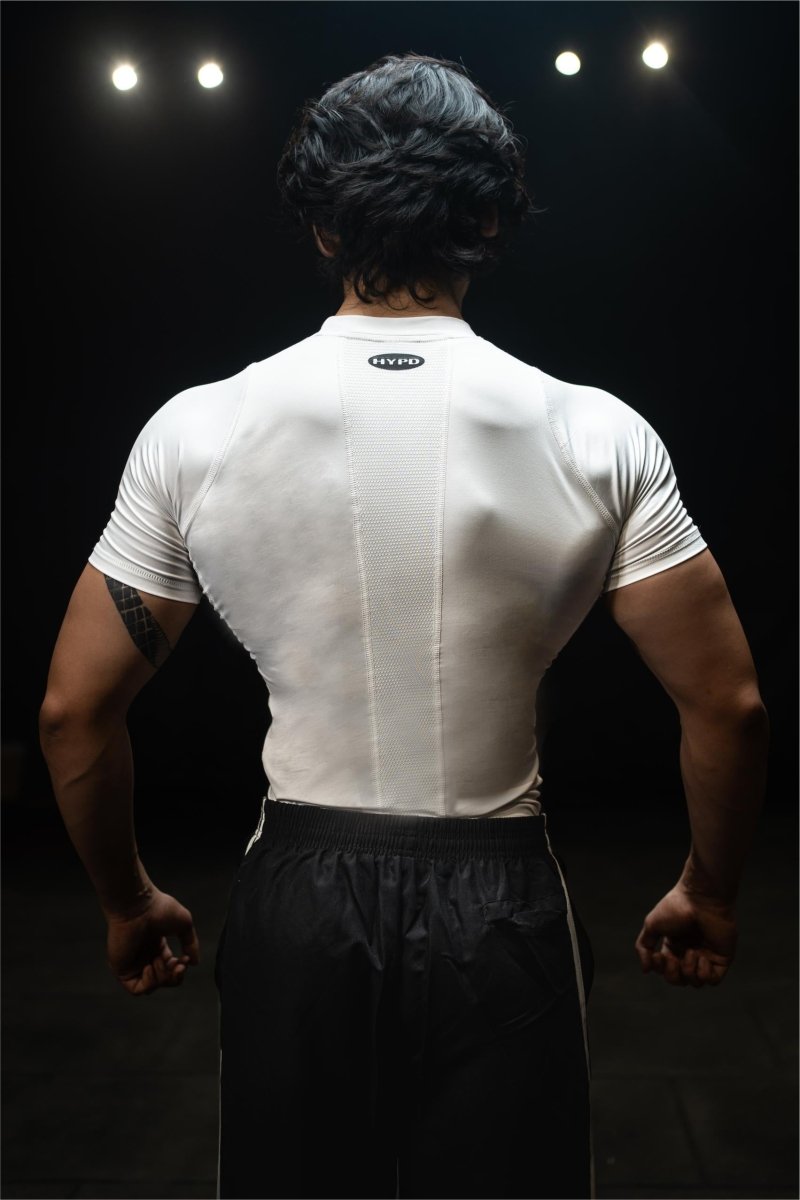 White Mesh Compression T-Shirt