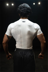 White Mesh Compression T-Shirt