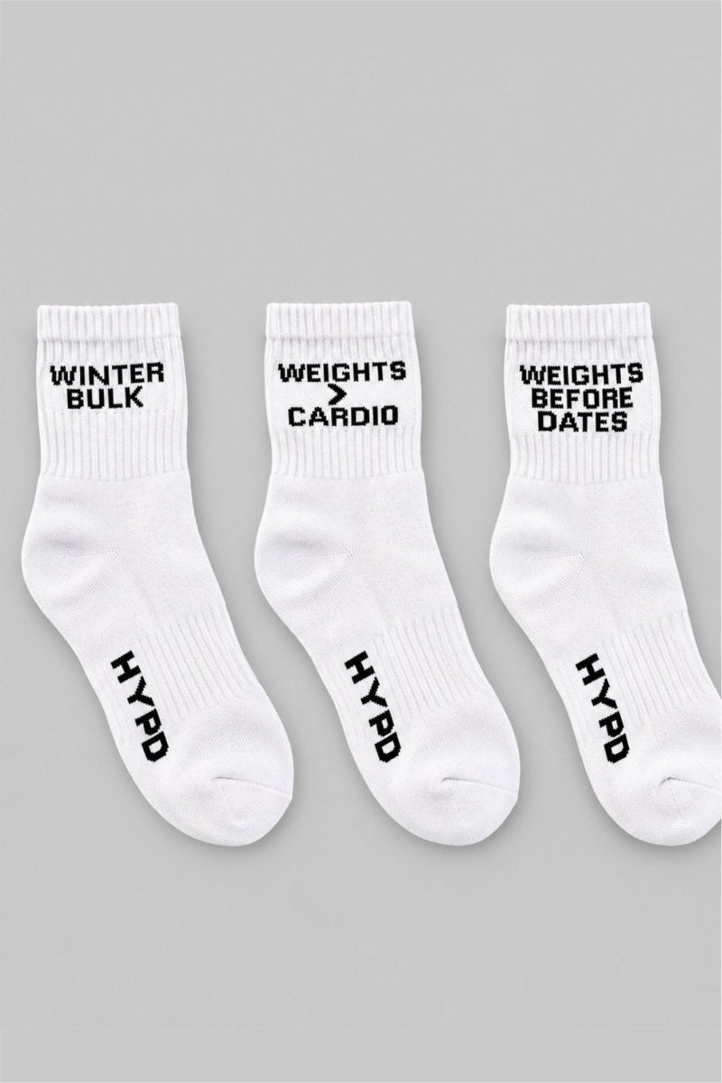White Pack of 3 Socks