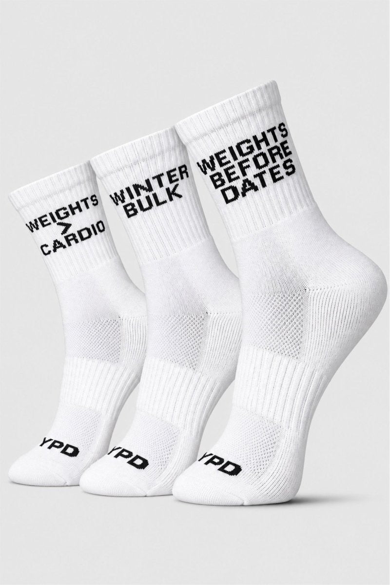 White Pack of 3 Socks