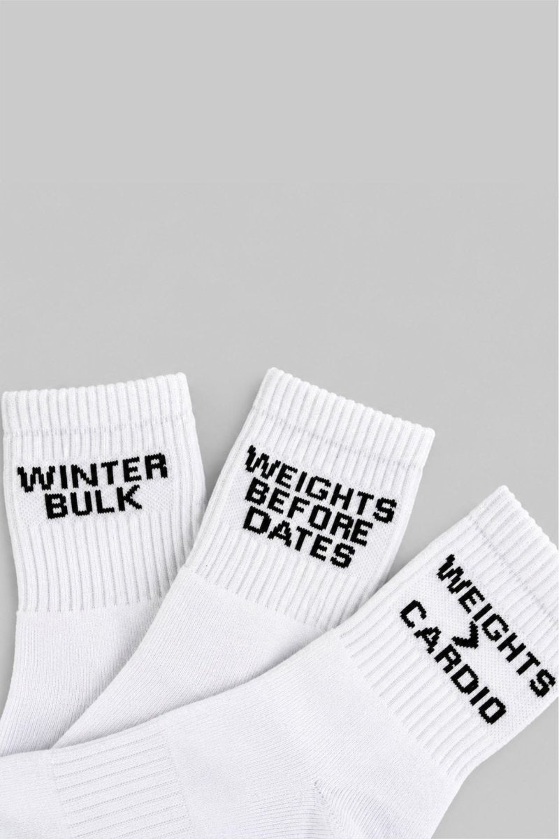 White Pack of 3 Socks
