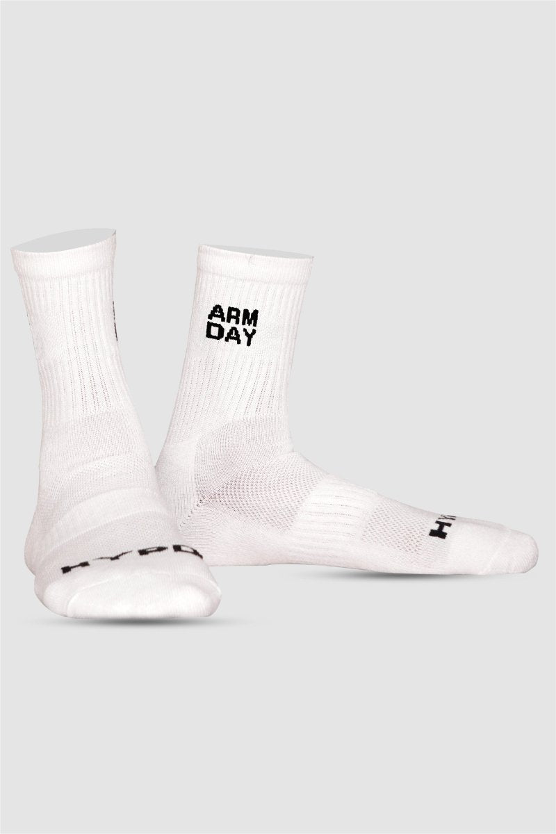 White Pack of 7 Everyday Workout Socks - HYPD Sports