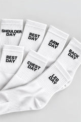 White Pack of 7 Everyday Workout Socks
