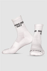 White Pack of 7 Everyday Workout Socks - HYPD Sports
