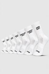 White Pack of 7 Everyday Workout Socks