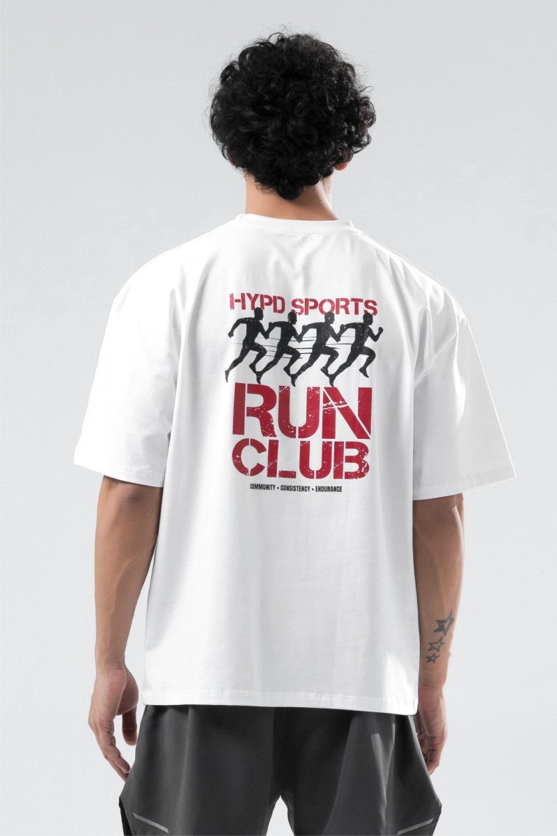 White Run Club Oversized T-Shirt
