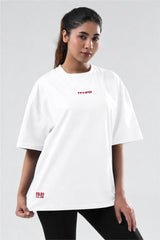 White Run Club Oversized T-Shirt Women