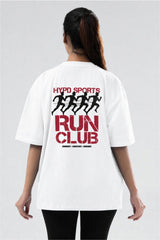 White Run Club Oversized T-Shirt Women