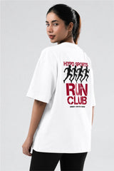 White Run Club Oversized T-Shirt Women