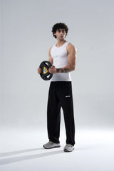 White Signature Ribbed Vest