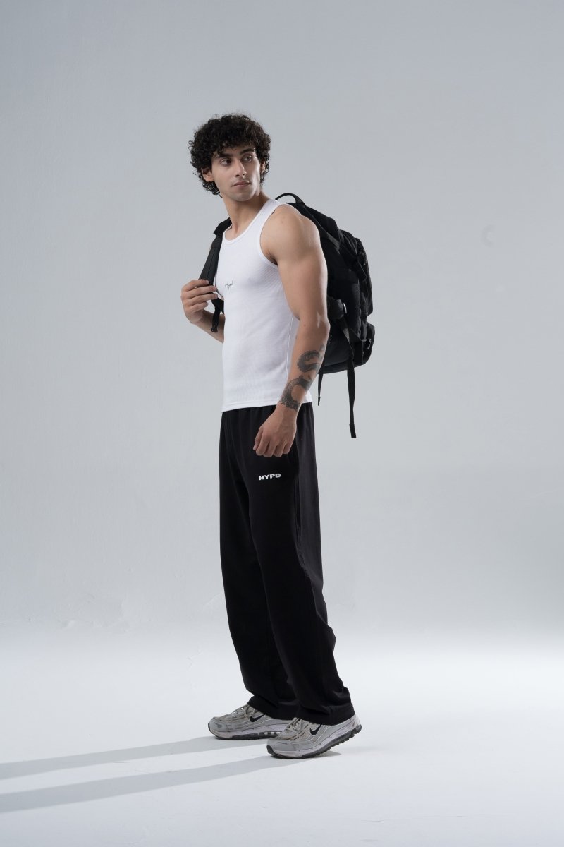 White Signature Ribbed Vest