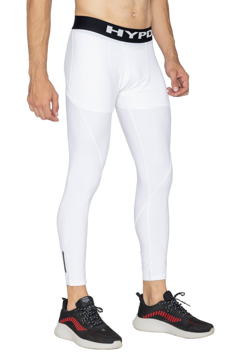 White Stealth Compression Lower - HYPD Sports
