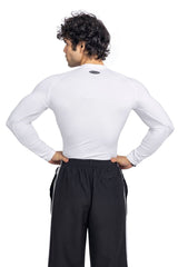 White Stealth Compression T-Shirt Full Sleeves